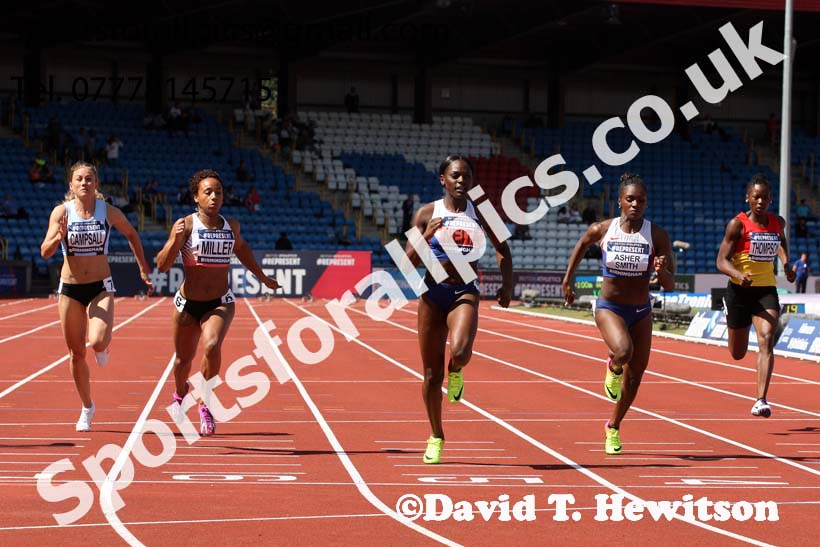Womens 100 metres, World Championship Teamm Trials, Alexander Stadium, Birmingham